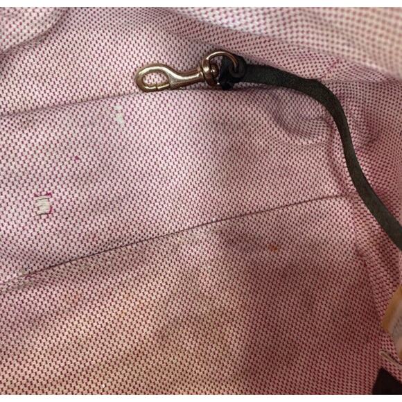 Dooney & Bourke satchel handbag. Grey and black signature fabric, leather trim - Picture 7 of 12